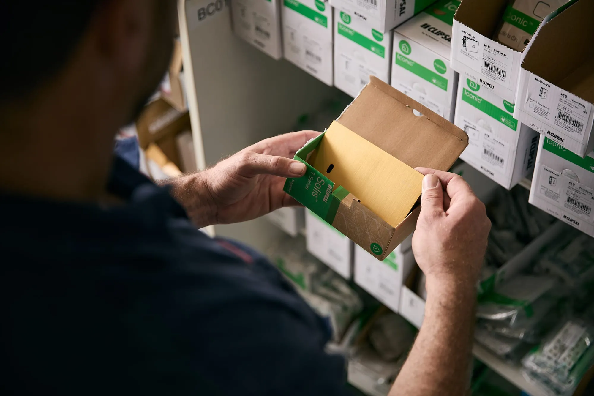 Unboxing electrical parts