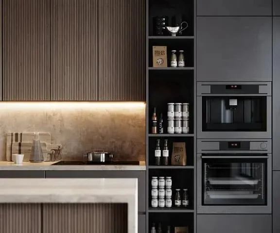 A double wall oven