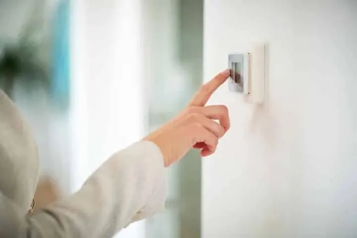 Pressing a smart wall switch
